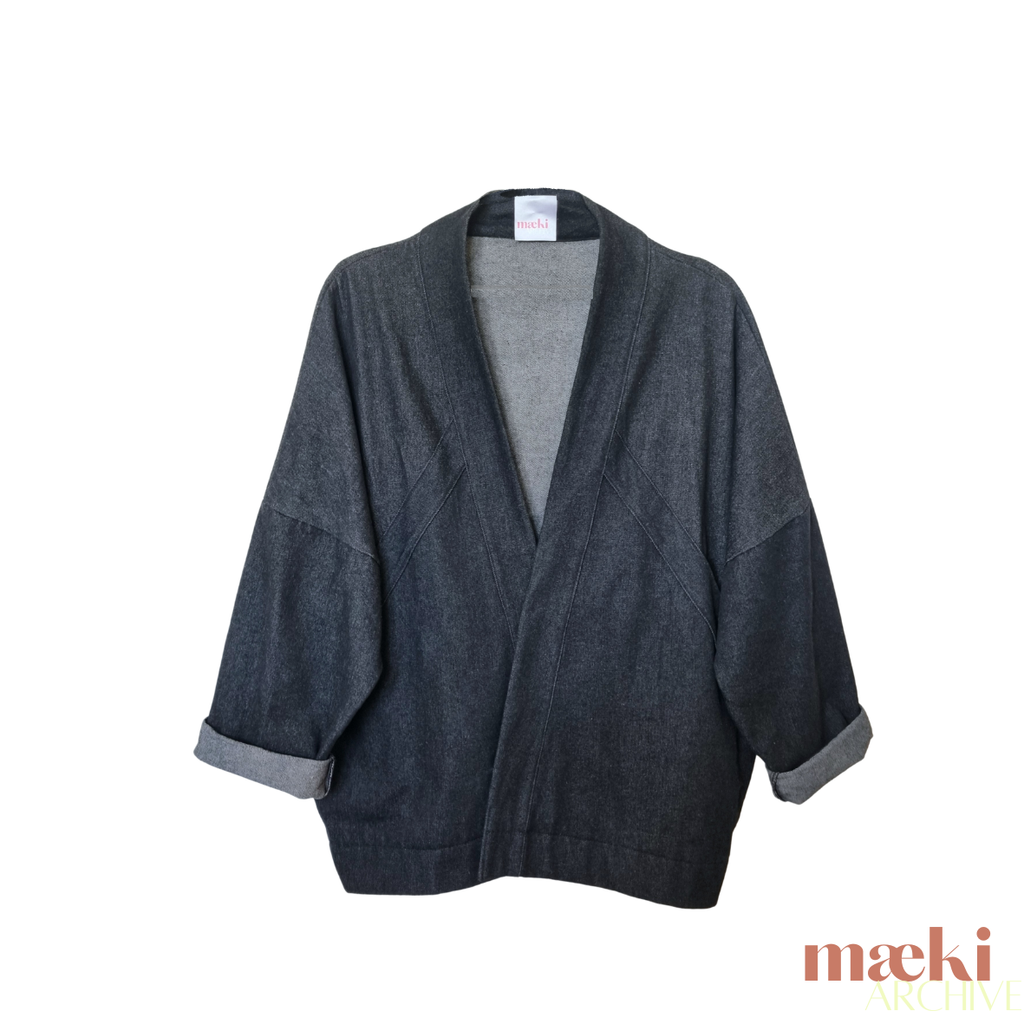 ampia jacket - black denim