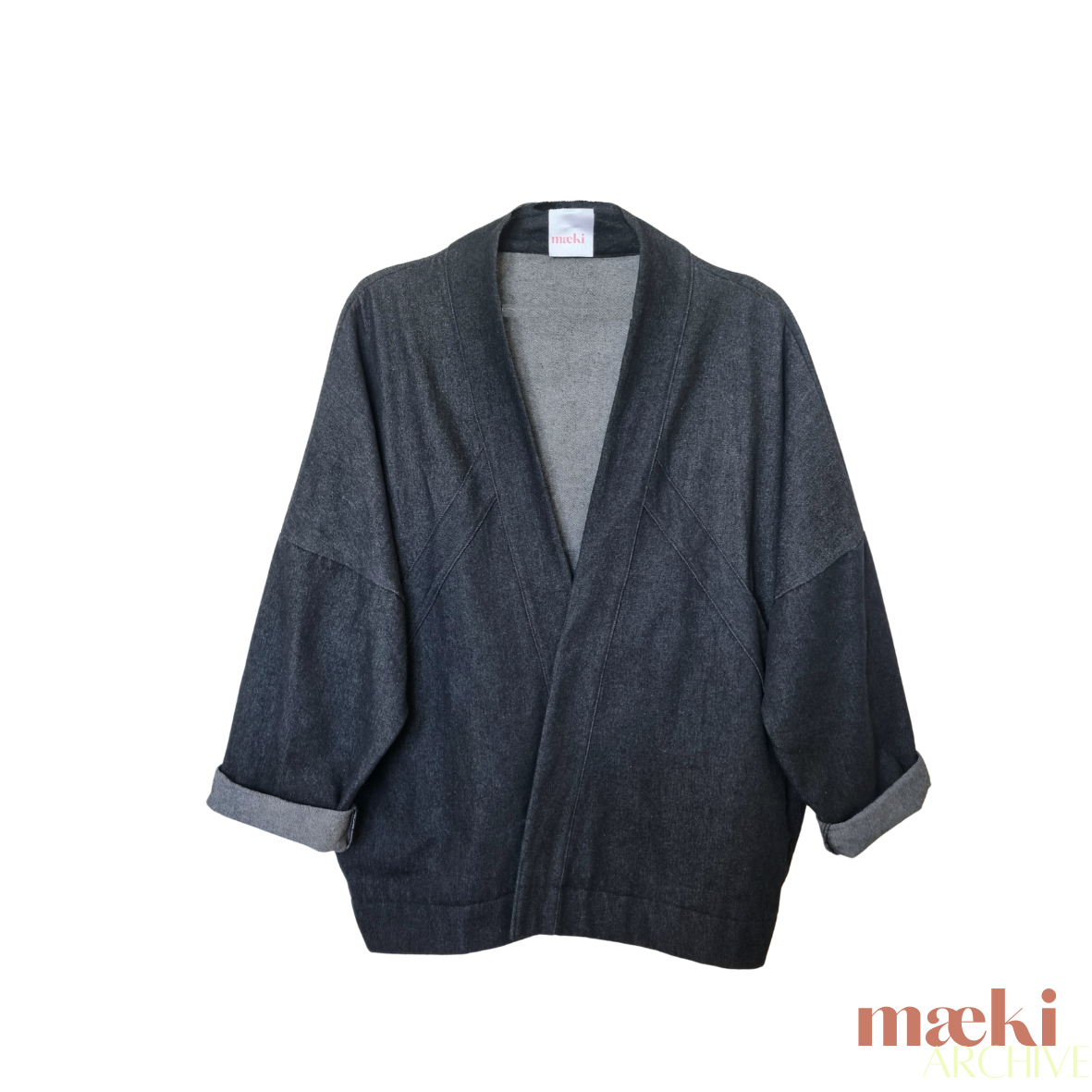 ampia jacket - black denim