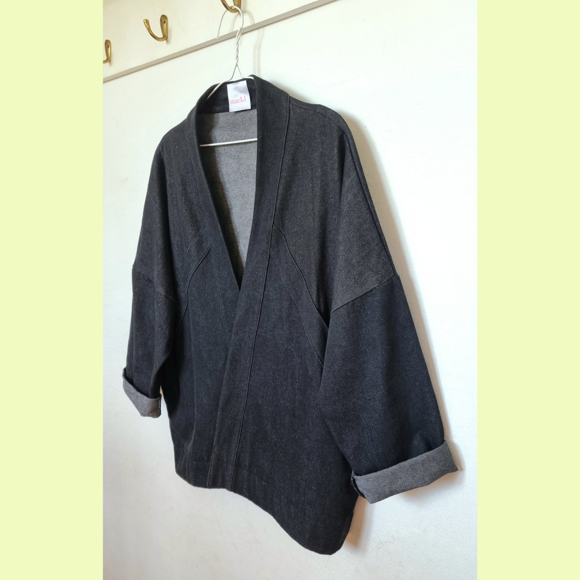 ampia jacket - black denim