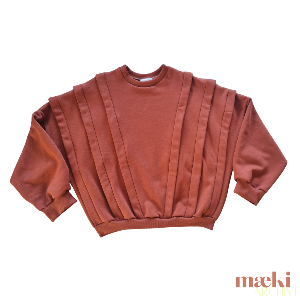 terra sweatshirt - dark terracotta