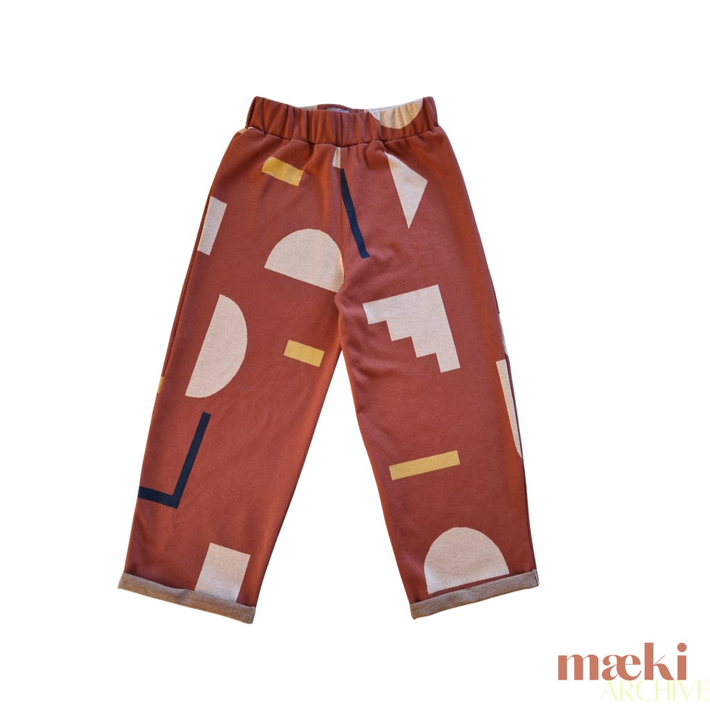 figura pants - terracotta pattern