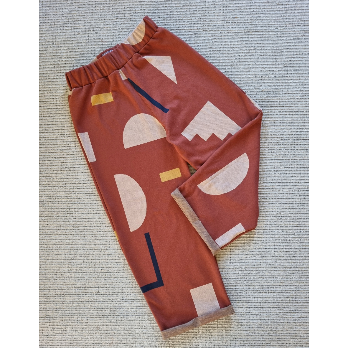 figura pants - terracotta pattern
