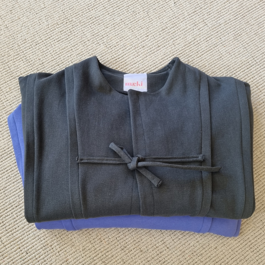 panel jacket - black grey