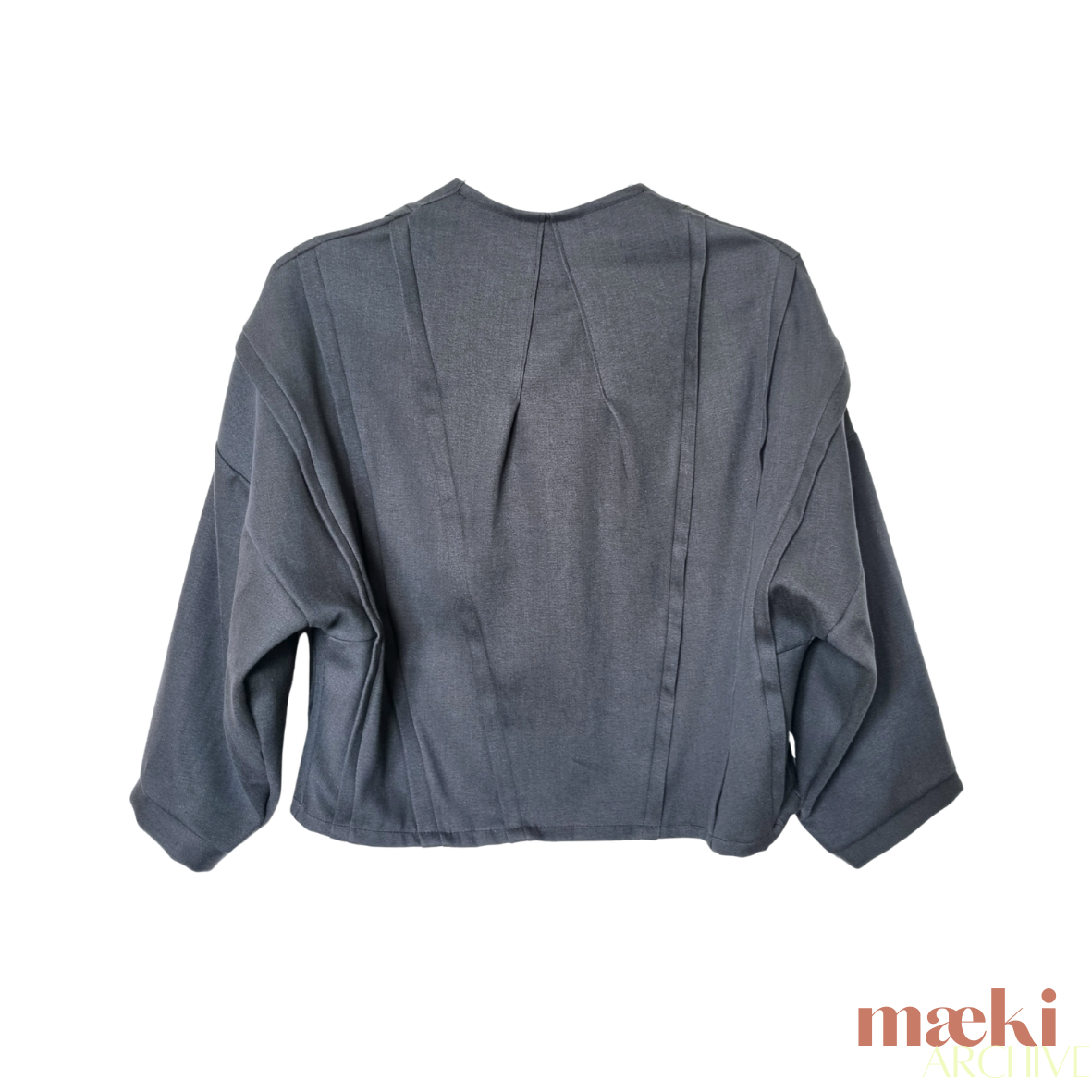 panel jacket - black grey