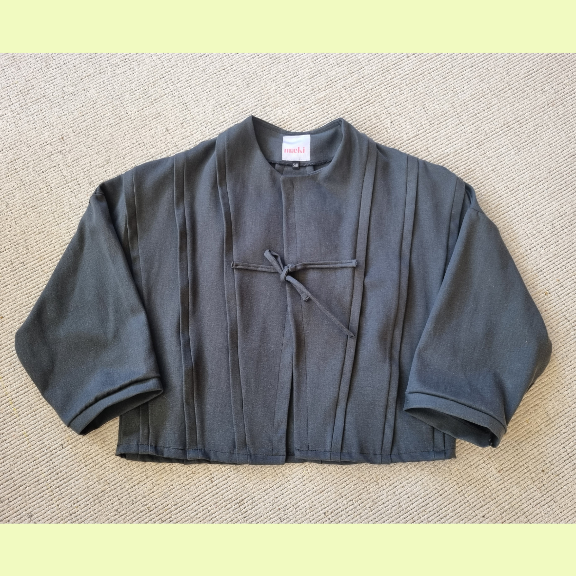 panel jacket - black grey