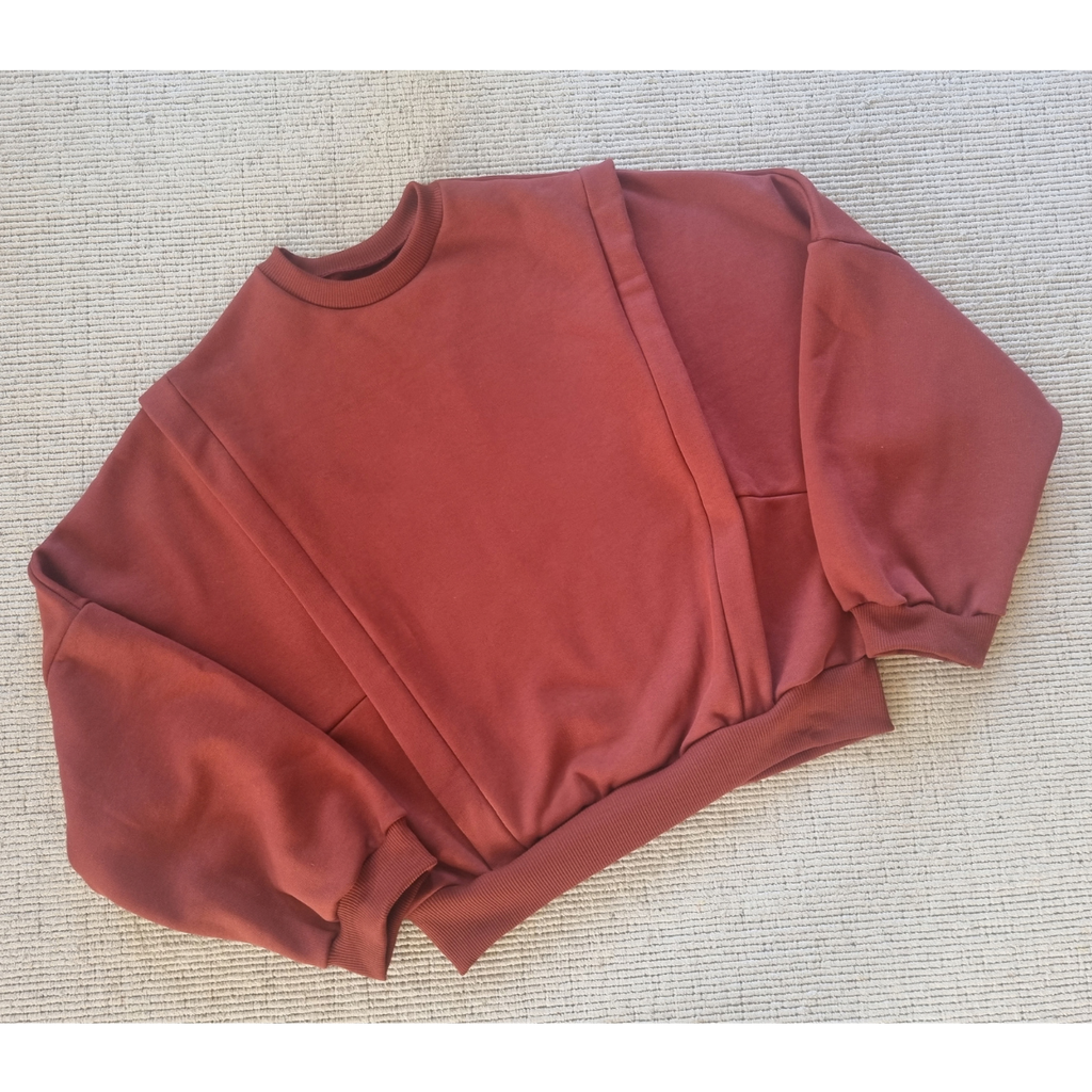 rosso sweatshirt - deep red