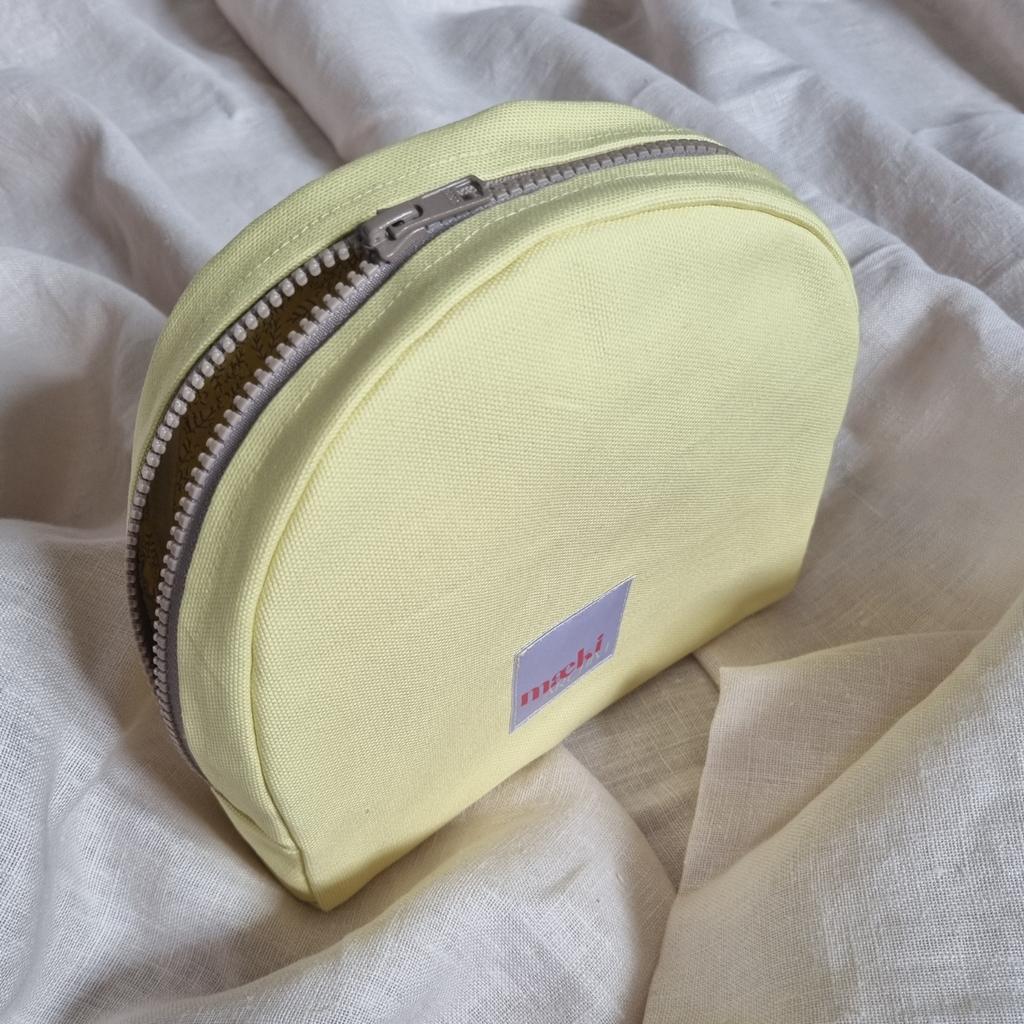 piccolo make up bag - pale yellow